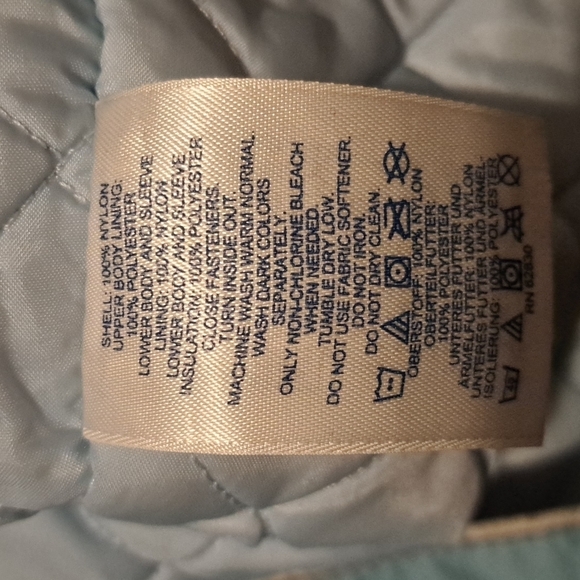 Lands' End quilted insulated jacket size 10/12 - Picture 4 of 4